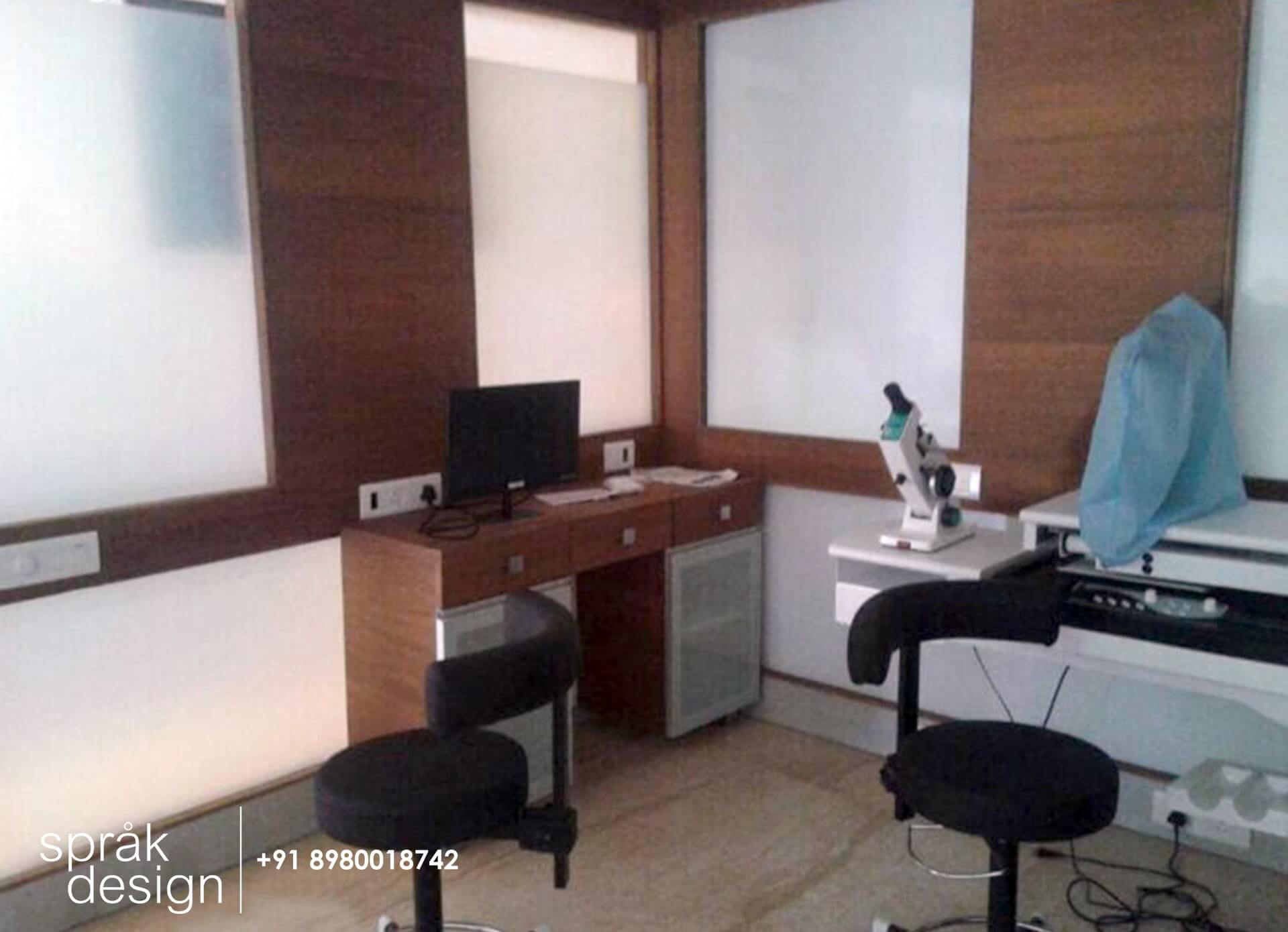 ved hospital interior design cabin 1 view 3