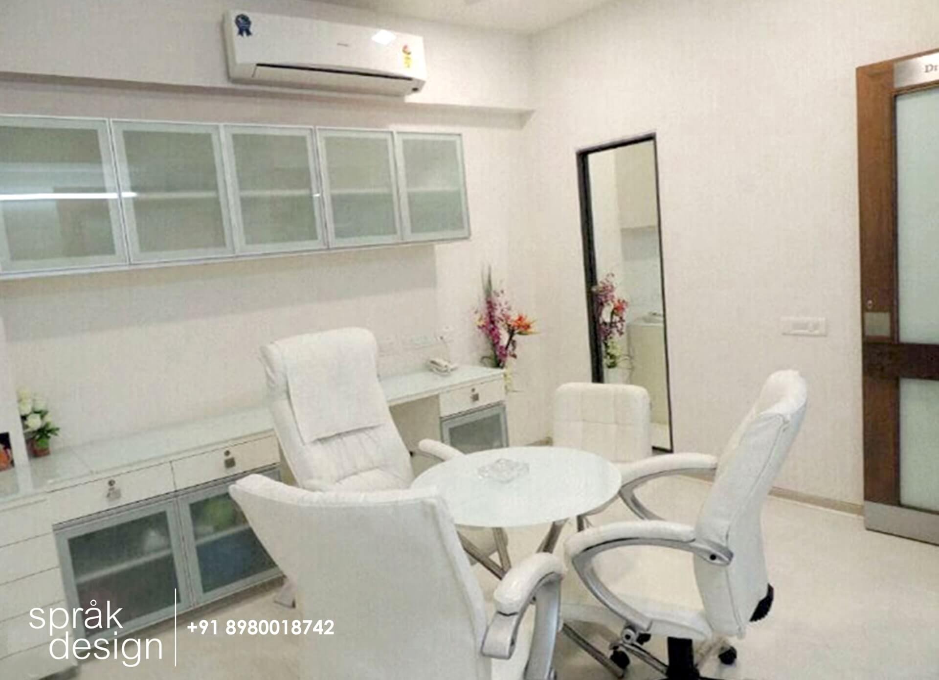 ved hospital interior design cabin 2