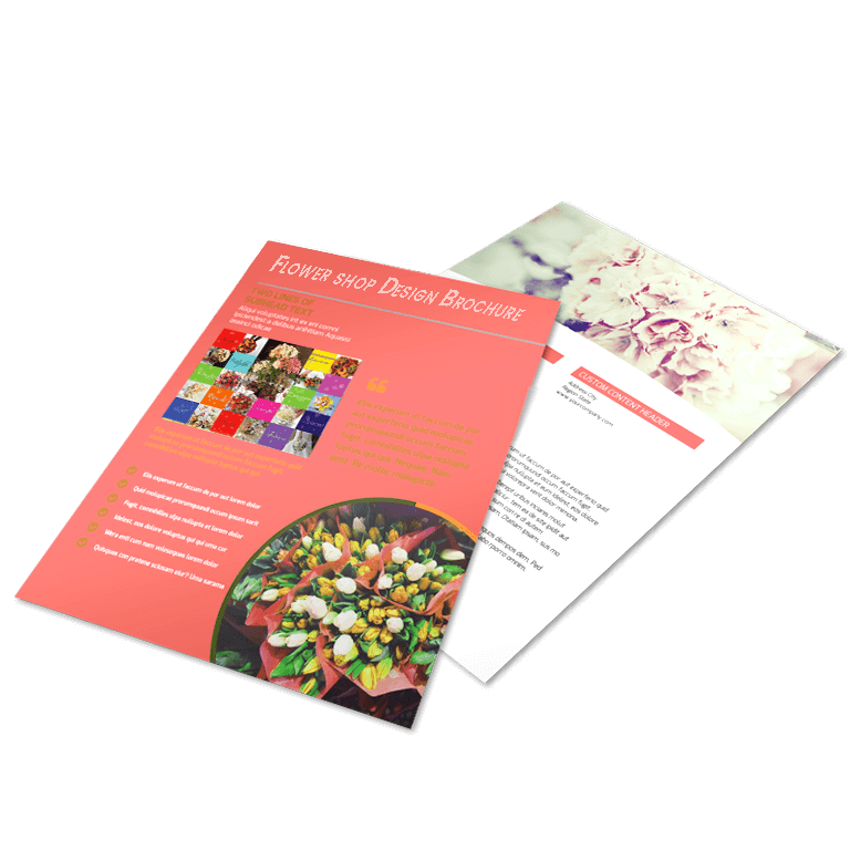 brochure flower shop