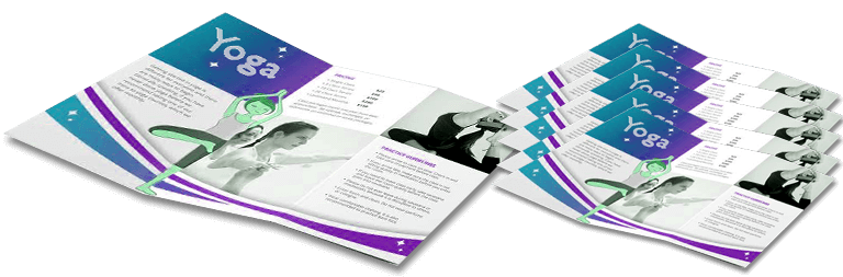 yoga brochure design service 