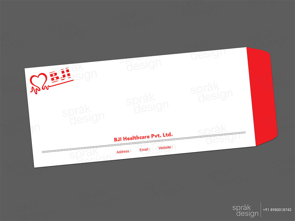 BJI Healthcare Envelope Design