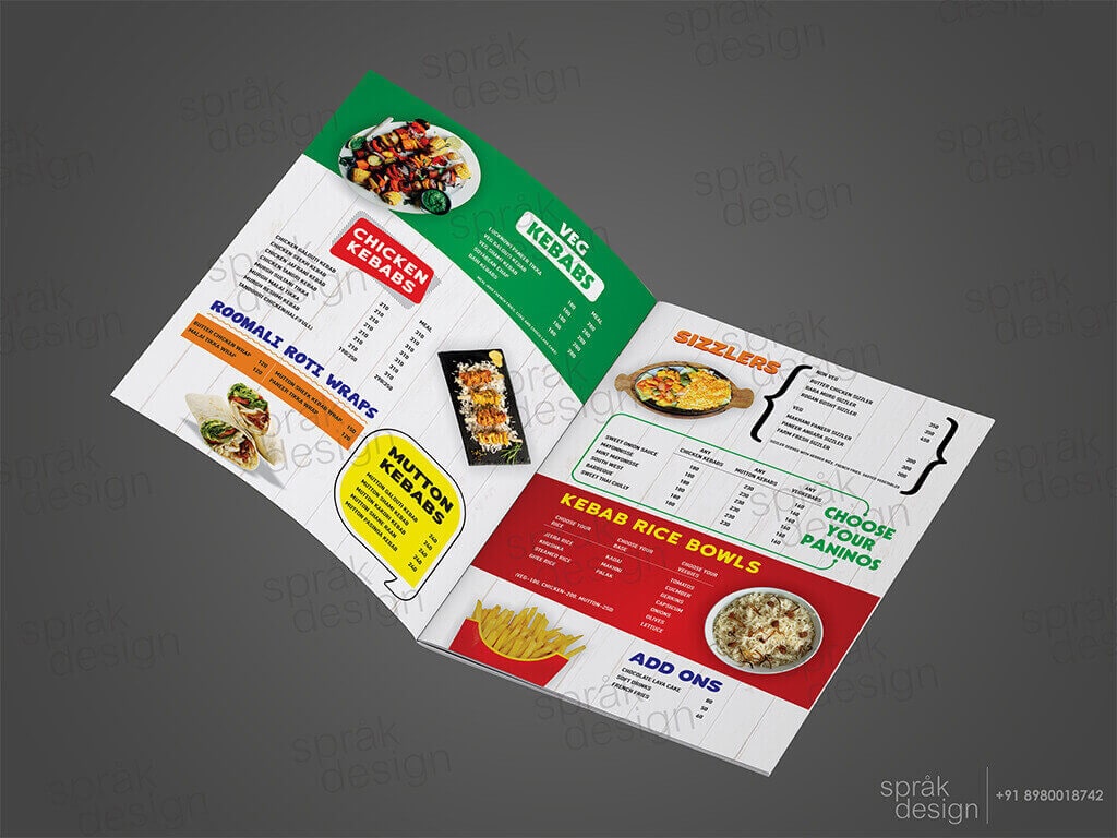 The Kebab House Menu Design