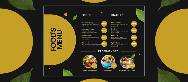 Creative, Impactful Descriptions for Key Menu Items