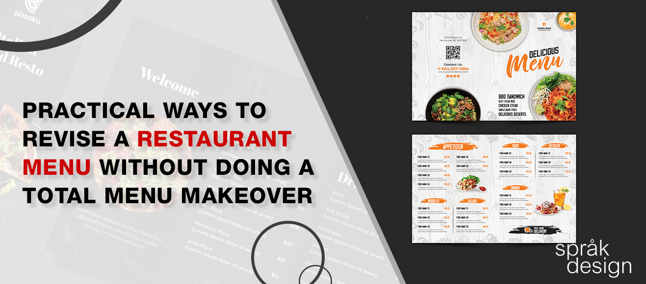 Practical Ways To Revise A Restaurant Menu Without Doing A Total Menu Makeover